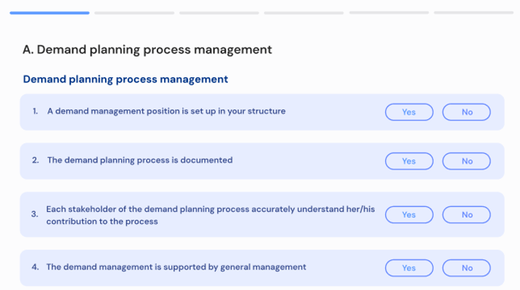 Demand scan questionnaire visual