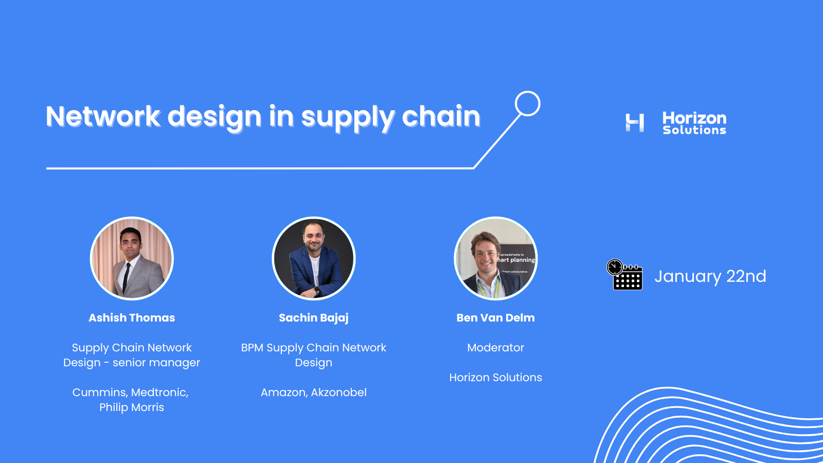 Network design in supply chain light background